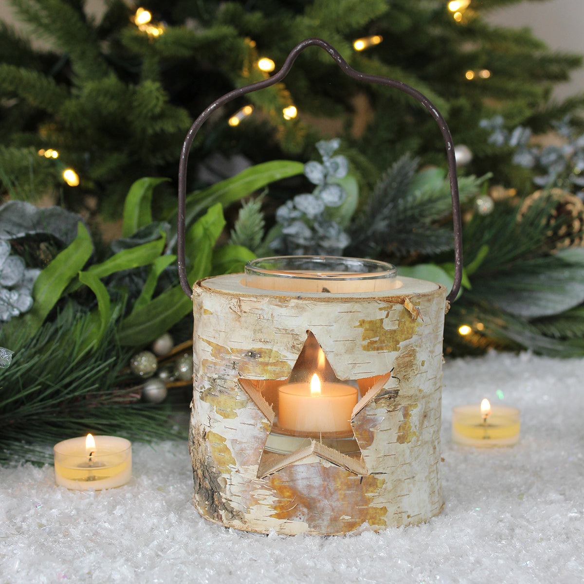 Natural Wooden Candle Holders