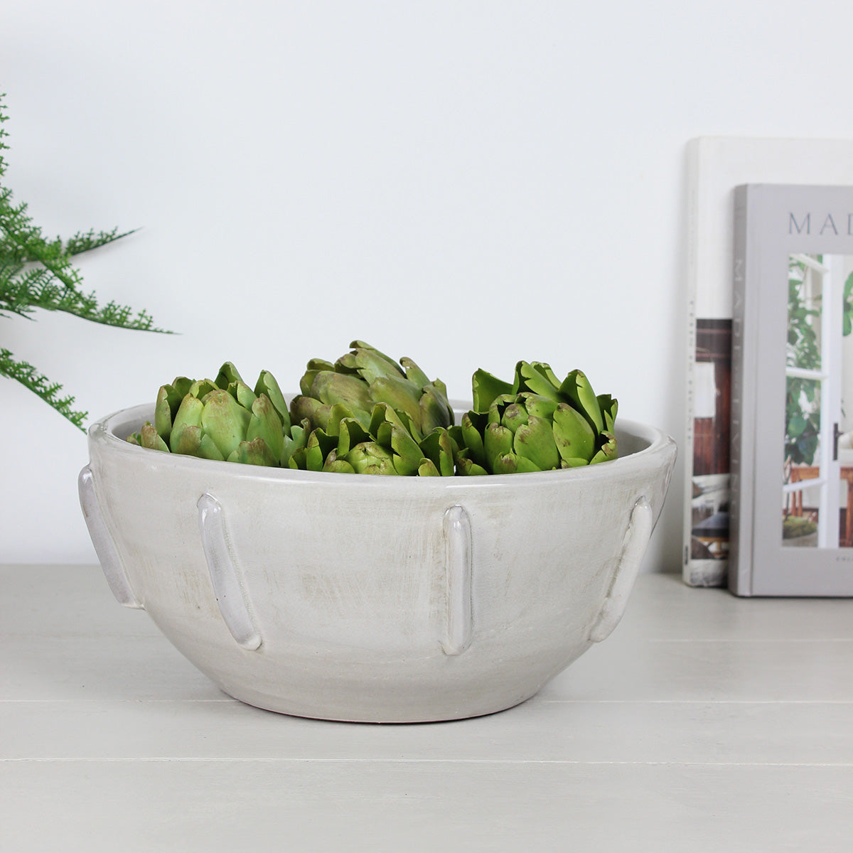 Nude Distressed Ceramic Bowl