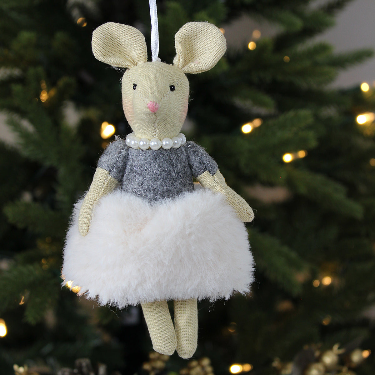 Elegant Ella Hanging Mouse Decoration