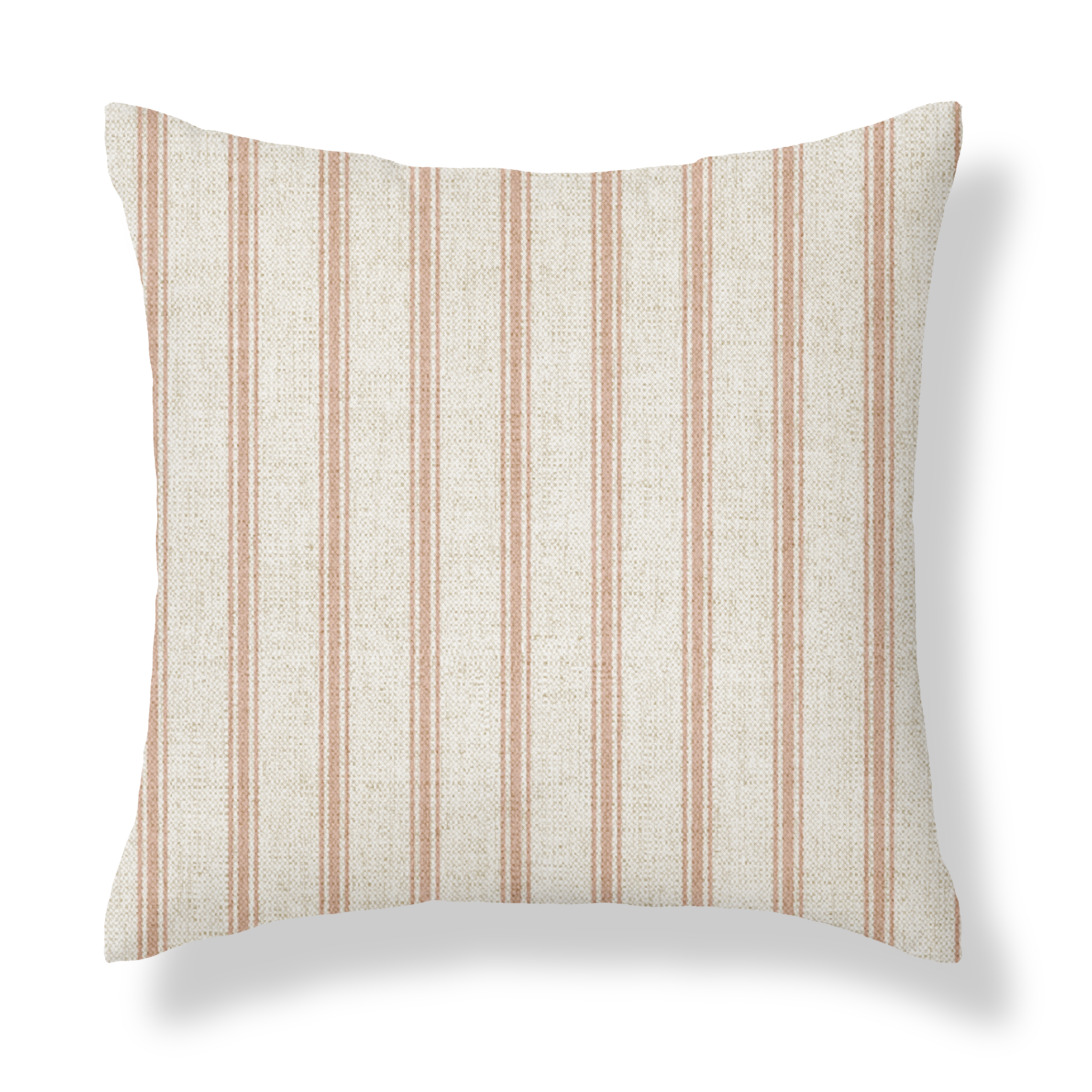 Kashmira Blush Pink Stripe Square Cushion