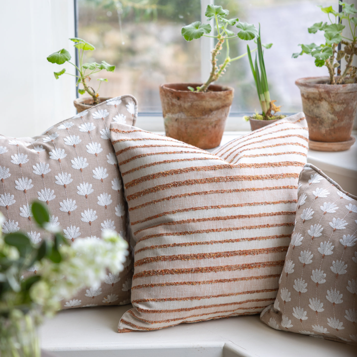 Gainsborough Cinnamon Cushion