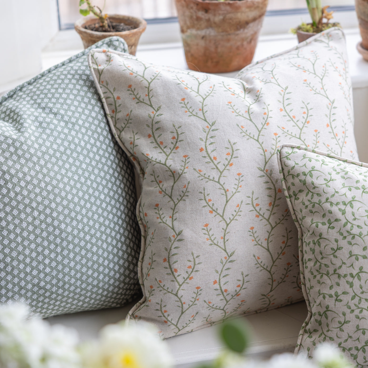 Boughton Ginger Square Cushion