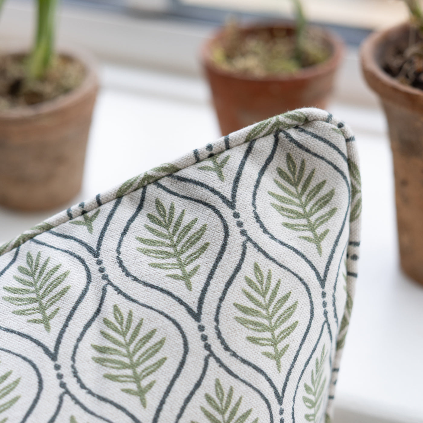 Calvia Olive Square Cushion