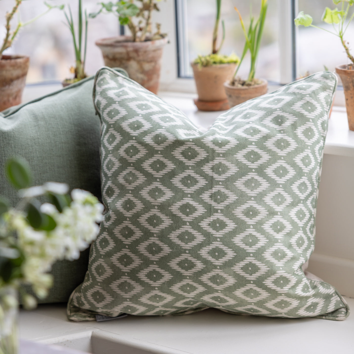 Sonvida Olive Square Cushion