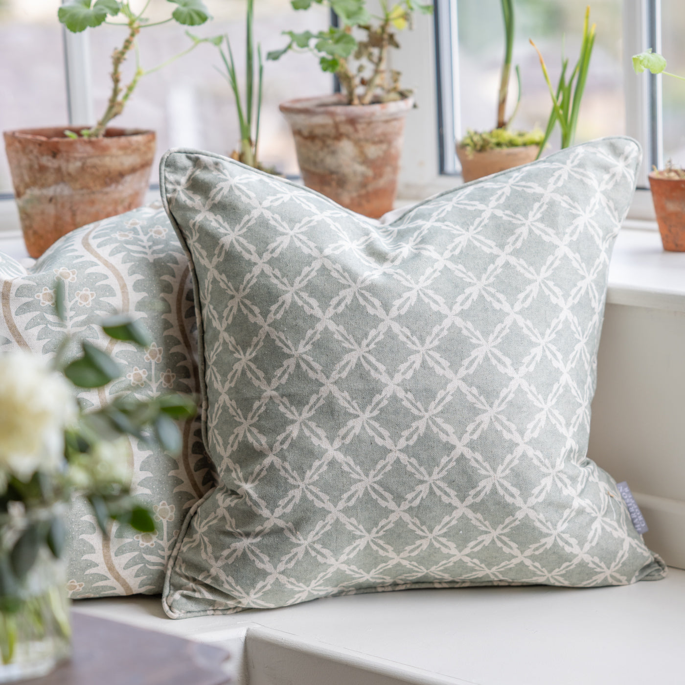 Louis Duckegg Ribbon Print Cushion