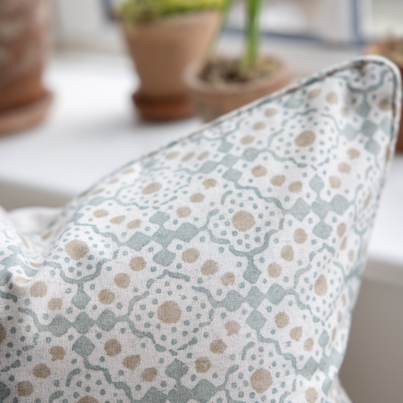 Giurlandes Duckegg Floral Print Cushion