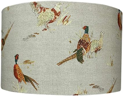 Pheasant Country Drum Lampshade