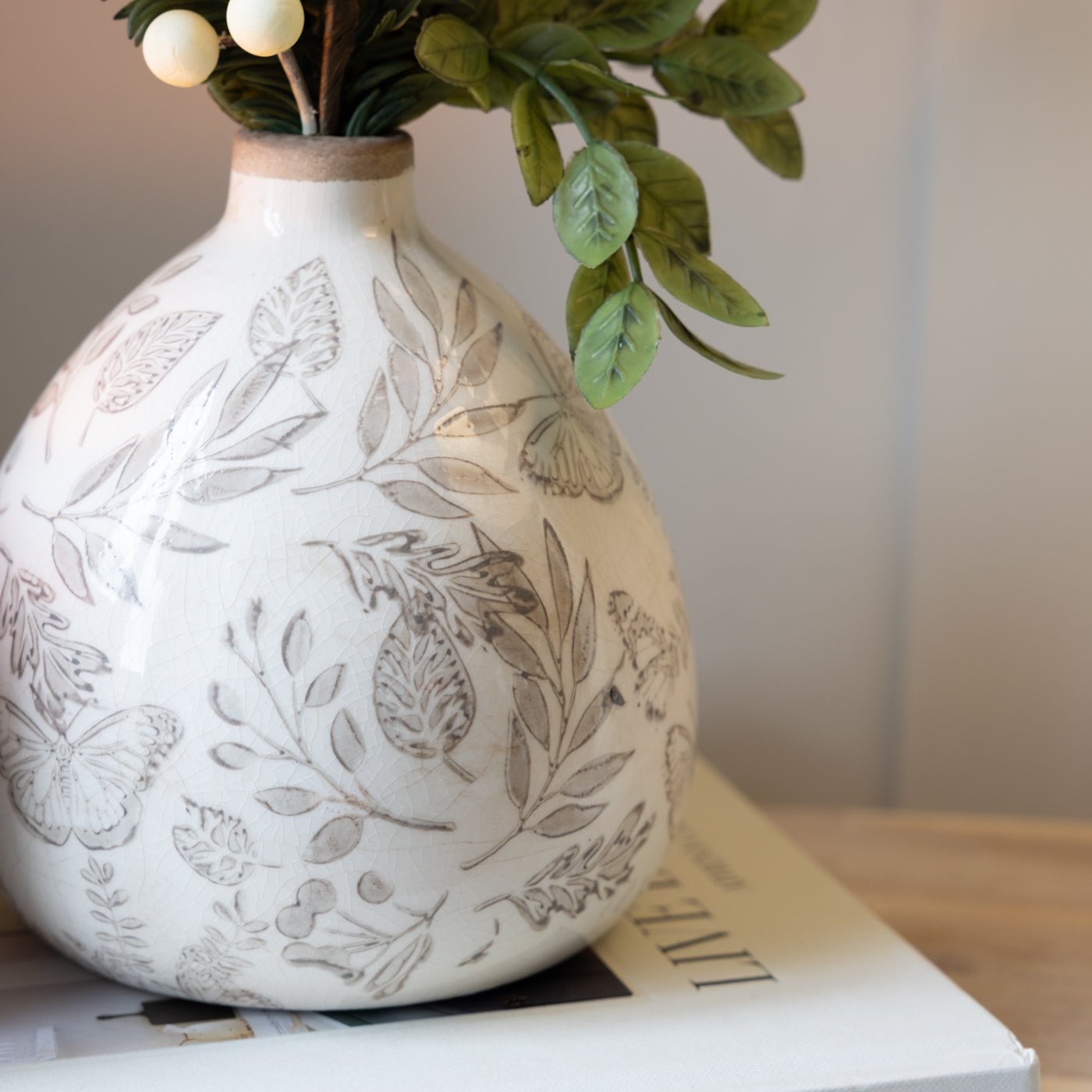 Melinda Beige Small Vase