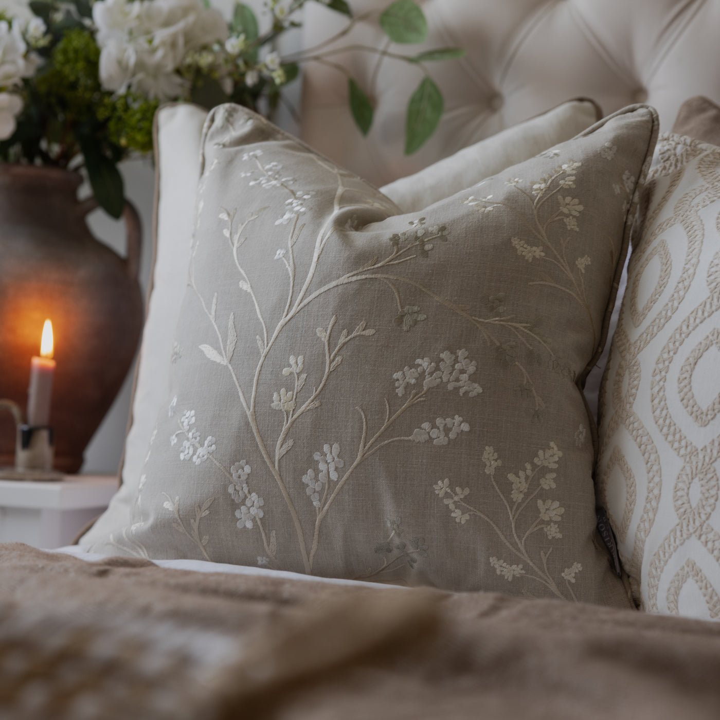 Northcott Taupe Cushion