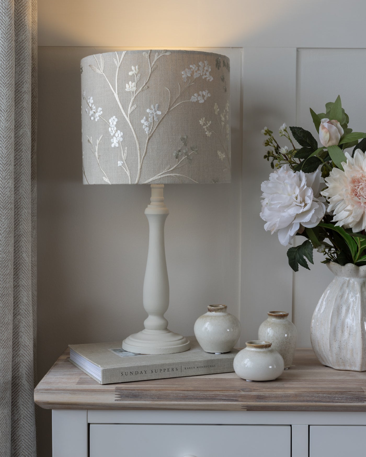 Northcott Taupe Drum Lampshade