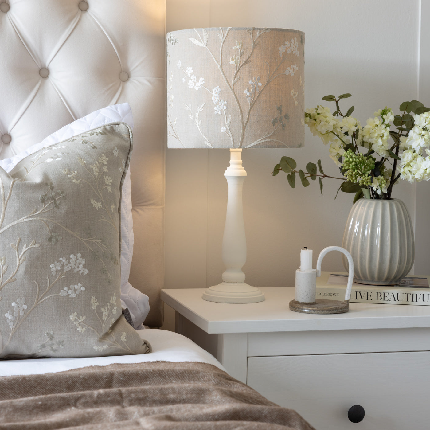 Northcott Taupe Drum Lampshade