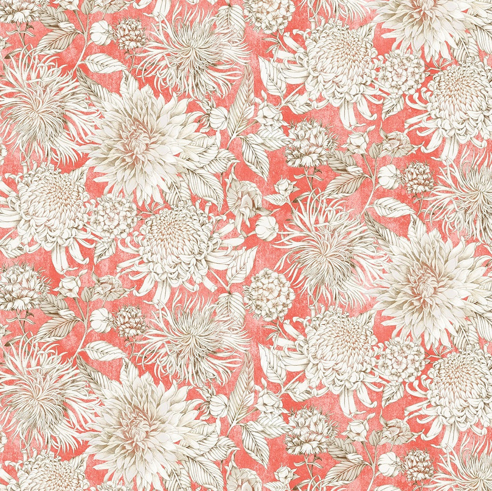 Purbeck Coral Curtains