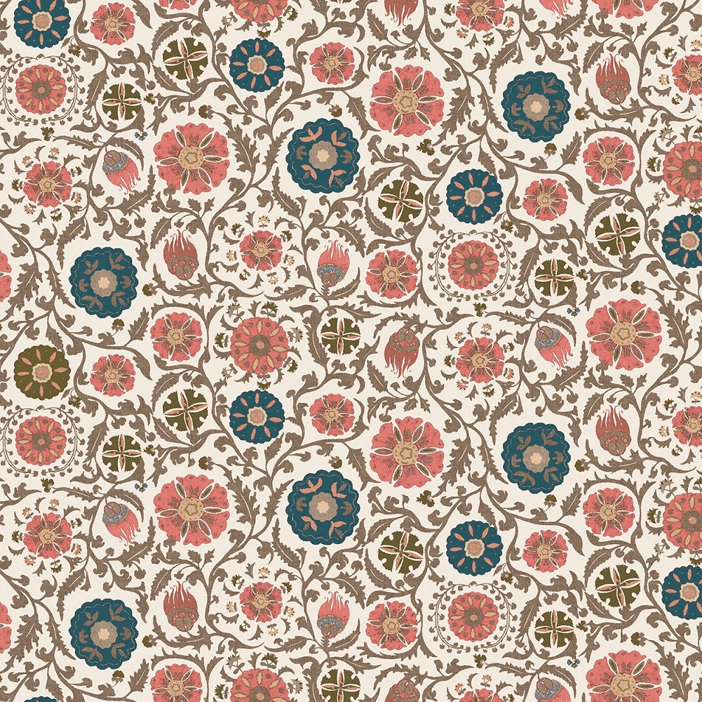 Rosemoor Coral Curtains