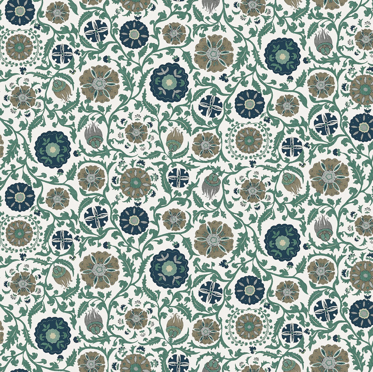 Rosemoor Teal Roman Blind
