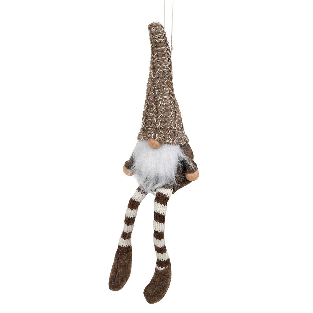 Brown And White Long Leg Santa
