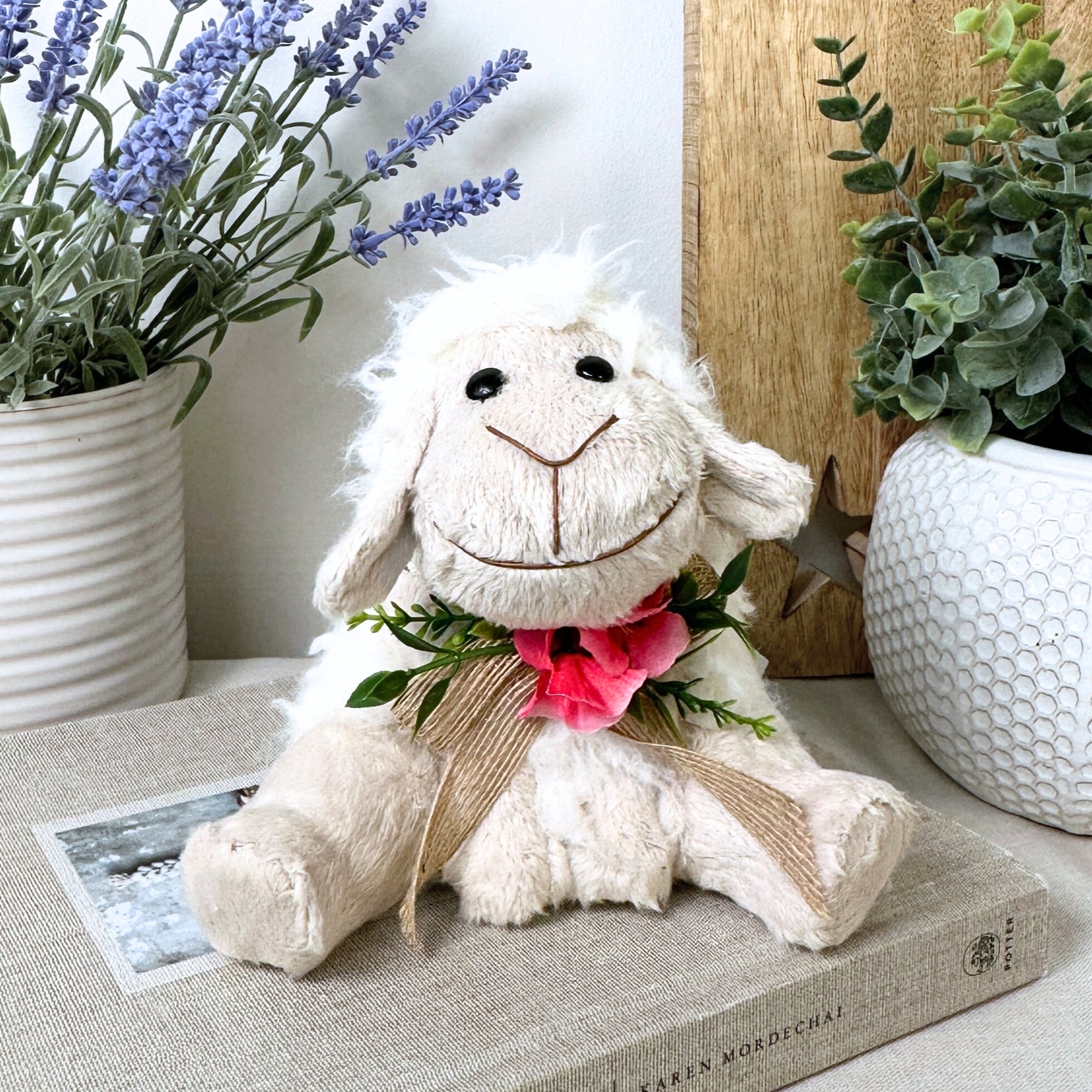Smiling Sitting Sheep