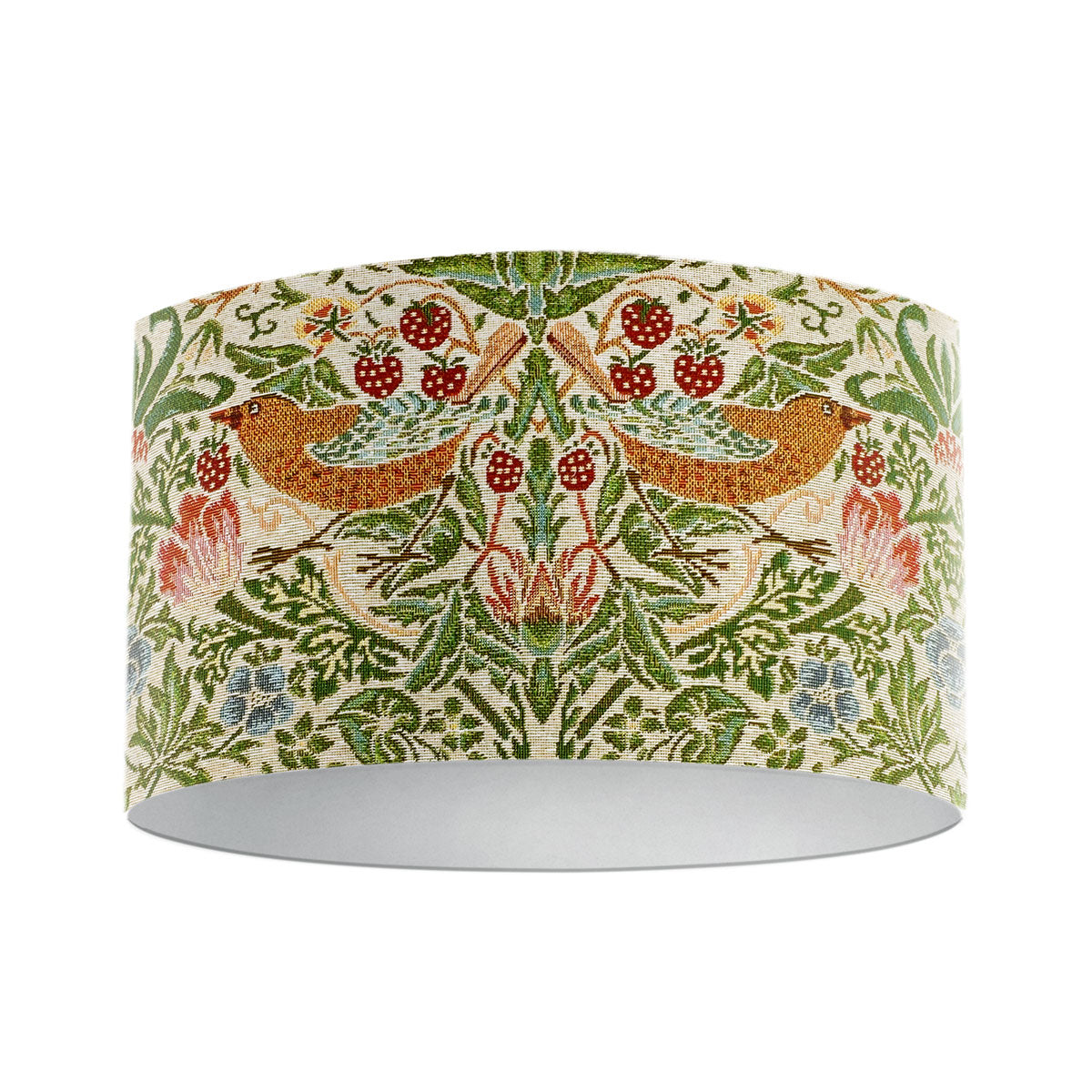 William Morris Tapestry Strawberry Thief Linen Drum Lampshade