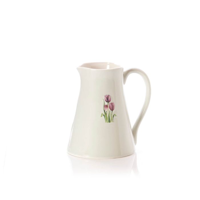 Tulips Embossed Stoneware Large Jug