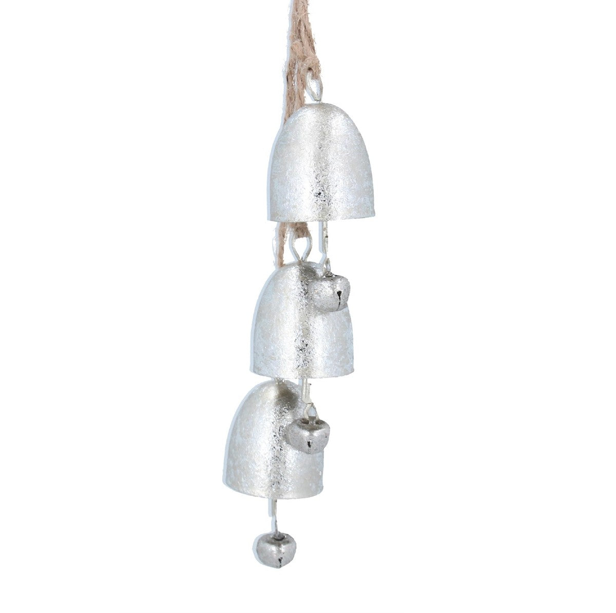 Metal Matte Gold/Silver Cowbell Cluster