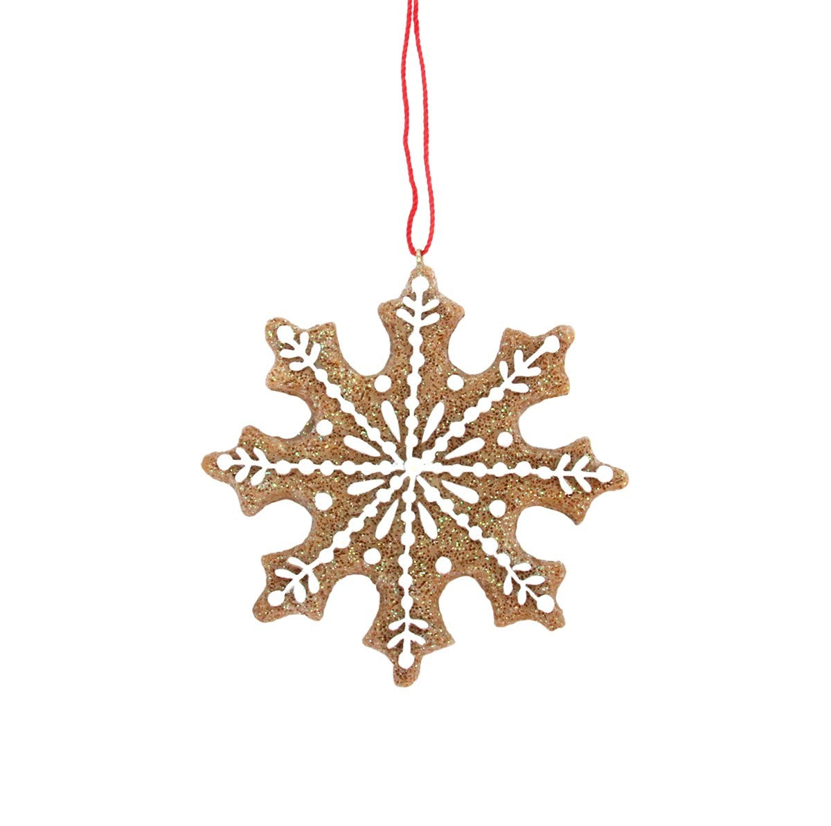 Resin Decoration - Iced Snowflake Gingerbread
