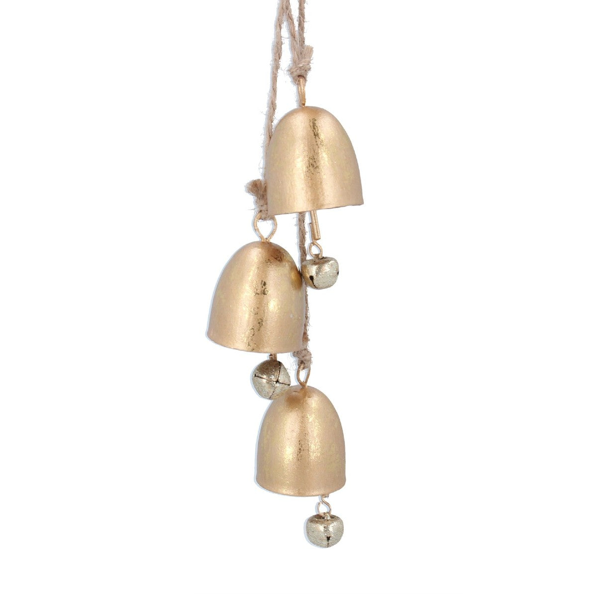 Metal Matte Gold/Silver Cowbell Cluster