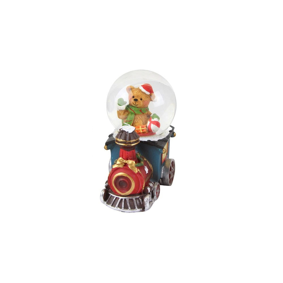 Mini Train Snow Globe with Festive Character