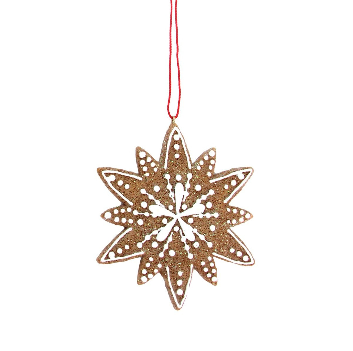 Resin Decoration - Iced Snowflake Gingerbread