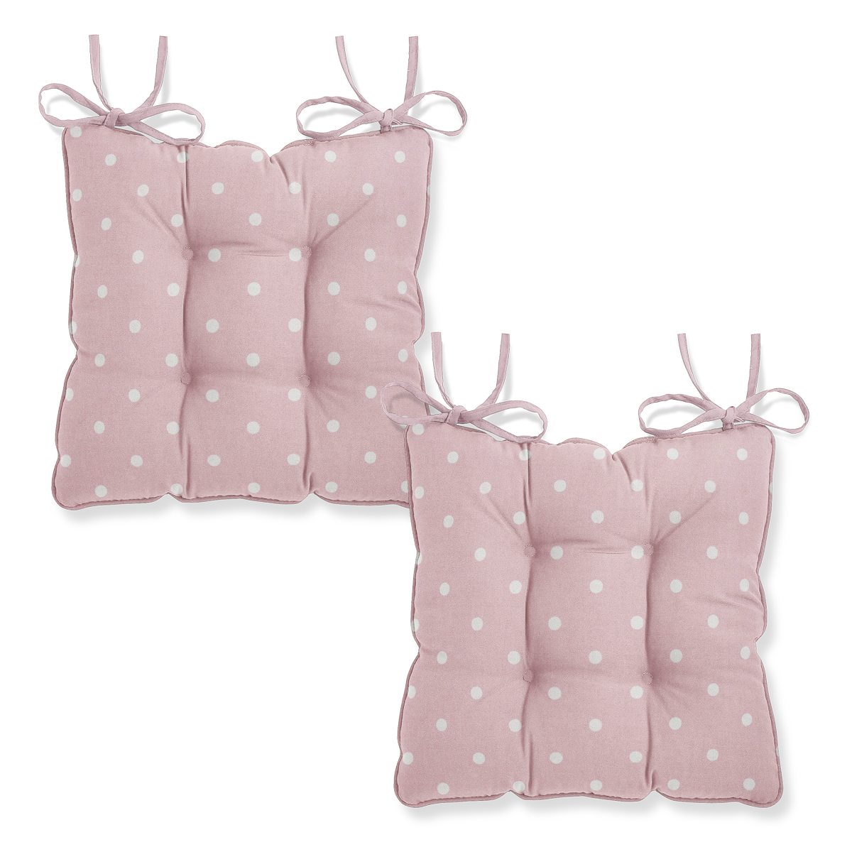Pink Dotty Chair Seat Pad