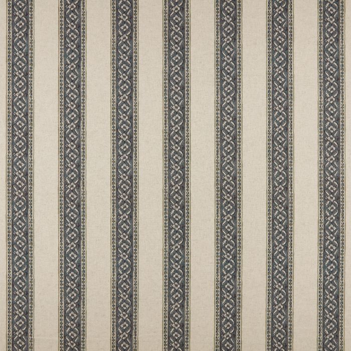 Emilie Striped Indigo Curtains
