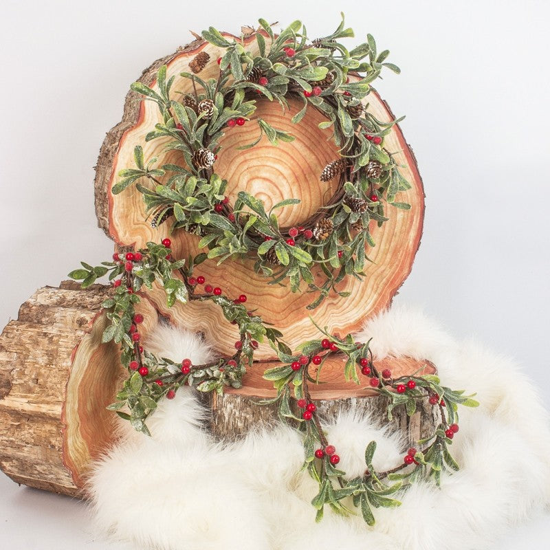 Red Berry Heart Wreath