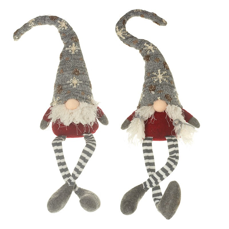 Red & Grey Gonks With Stripy Legs