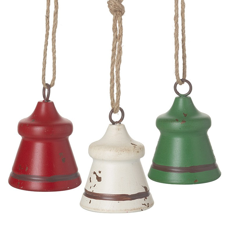 Small Metal Rustic Hanging Bells