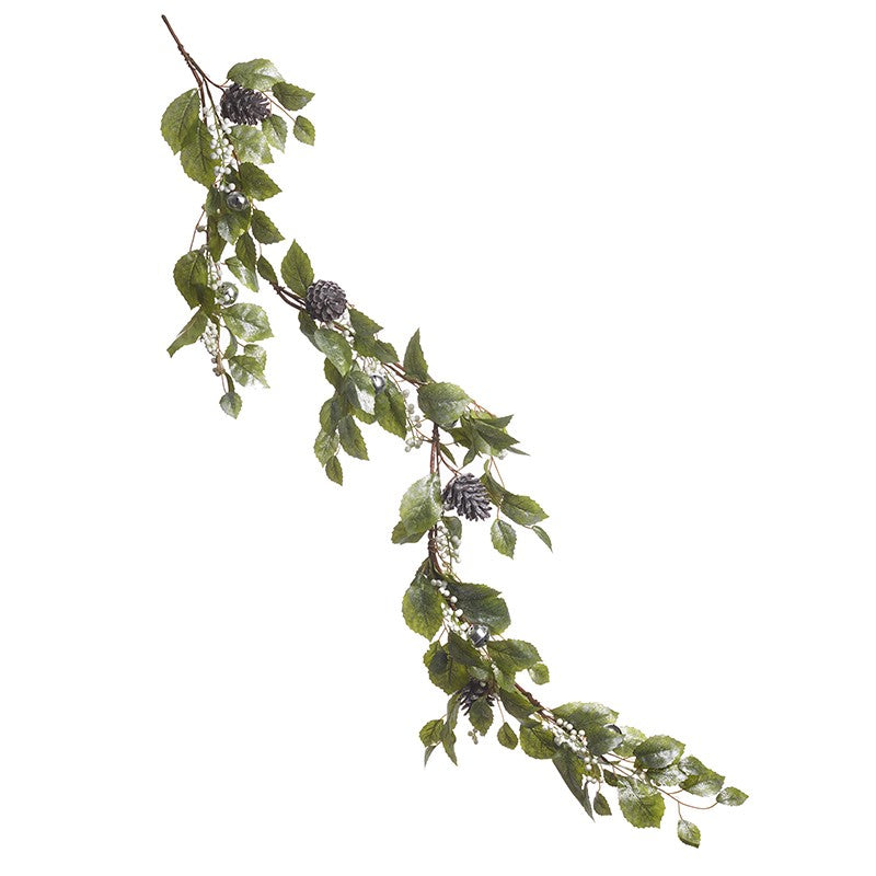 Green & Silver Foliage Garland