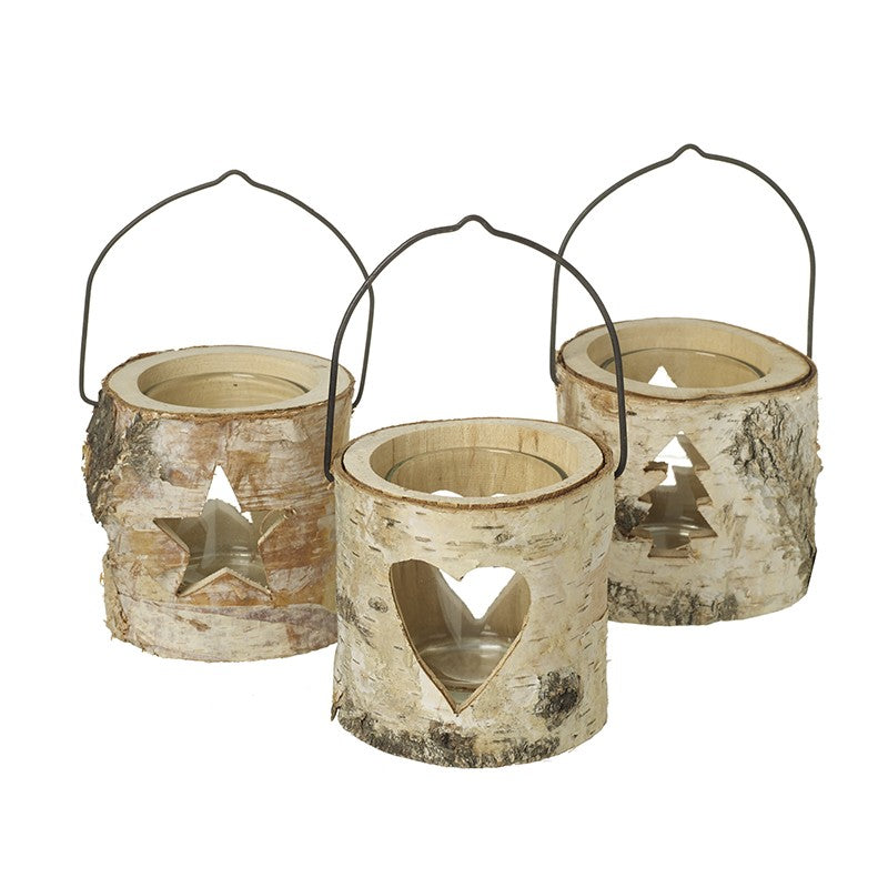 Natural Wooden Candle Holders