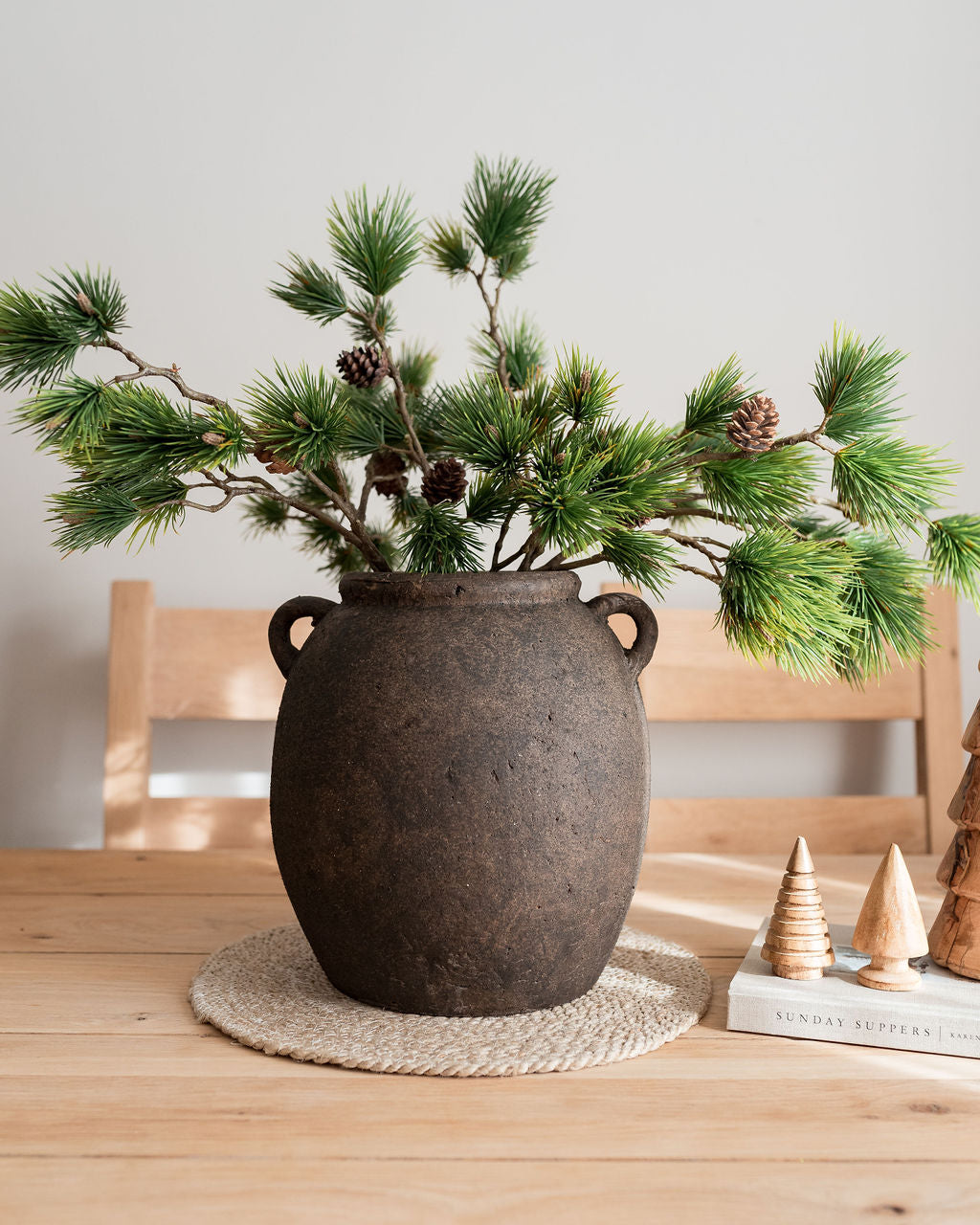 Earthenware Black Vase