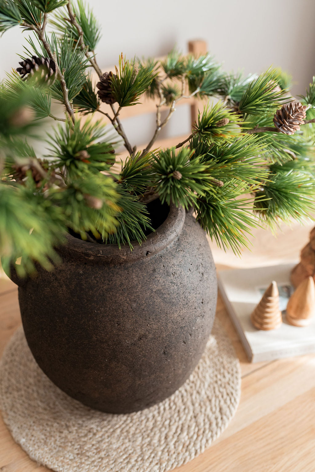 Earthenware Black Vase