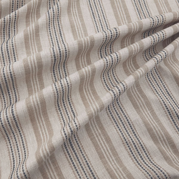 Positano Fawn Embroidered Stripe Rectangle Cushion