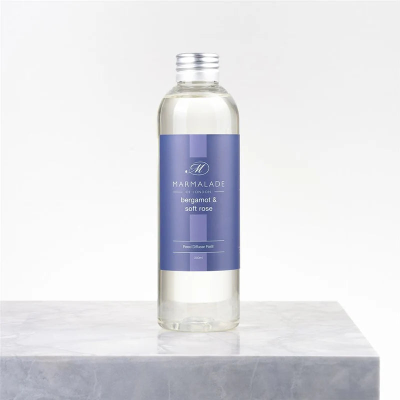 Bergamot & Soft Rose Reed Diffuser Refill (200ml)