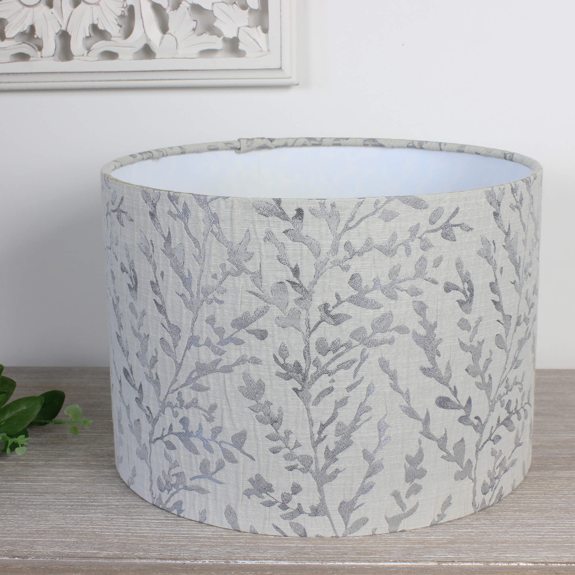 Fabio Dove Grey Drum Lampshade