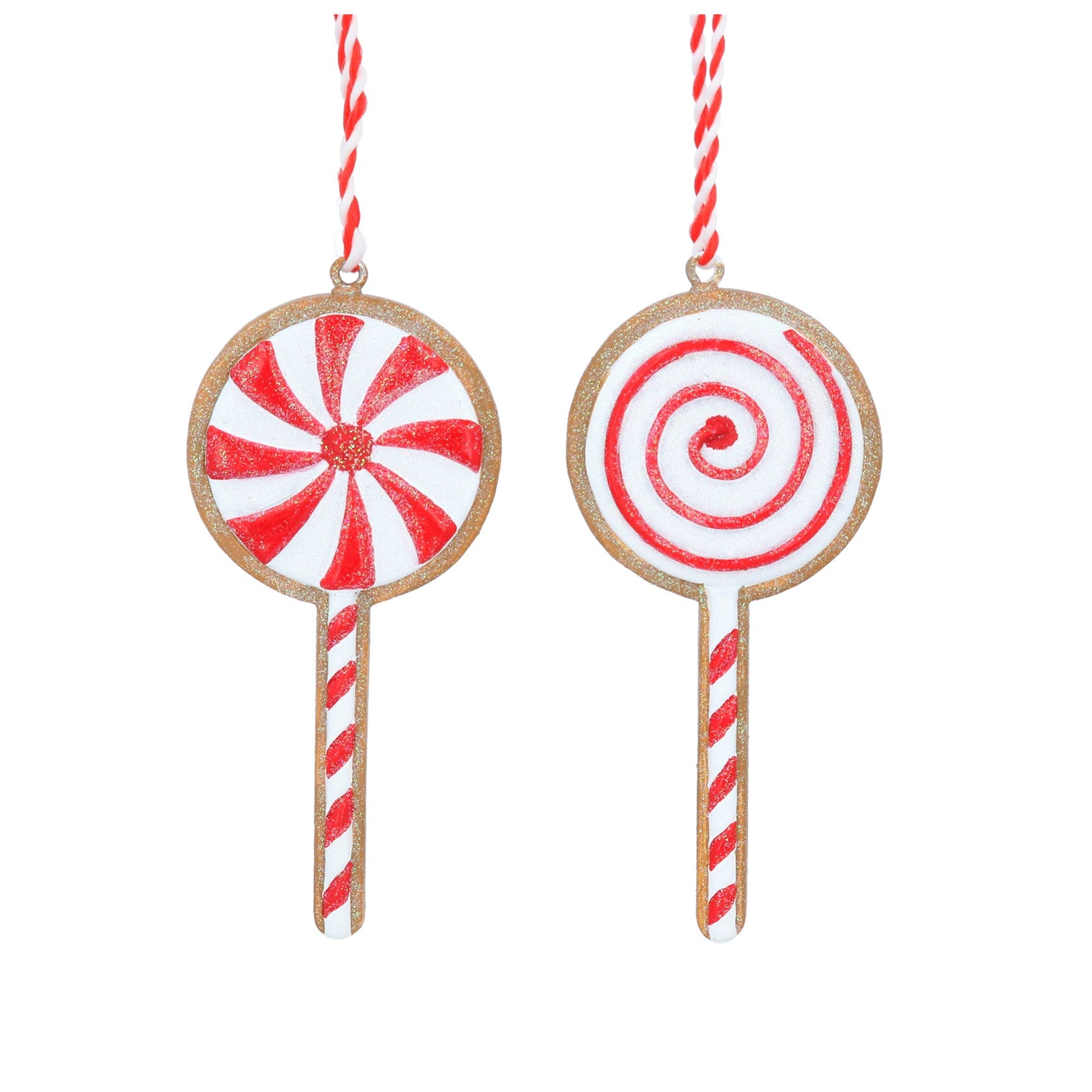 Gingerbread Lollipop Christmas Decoration