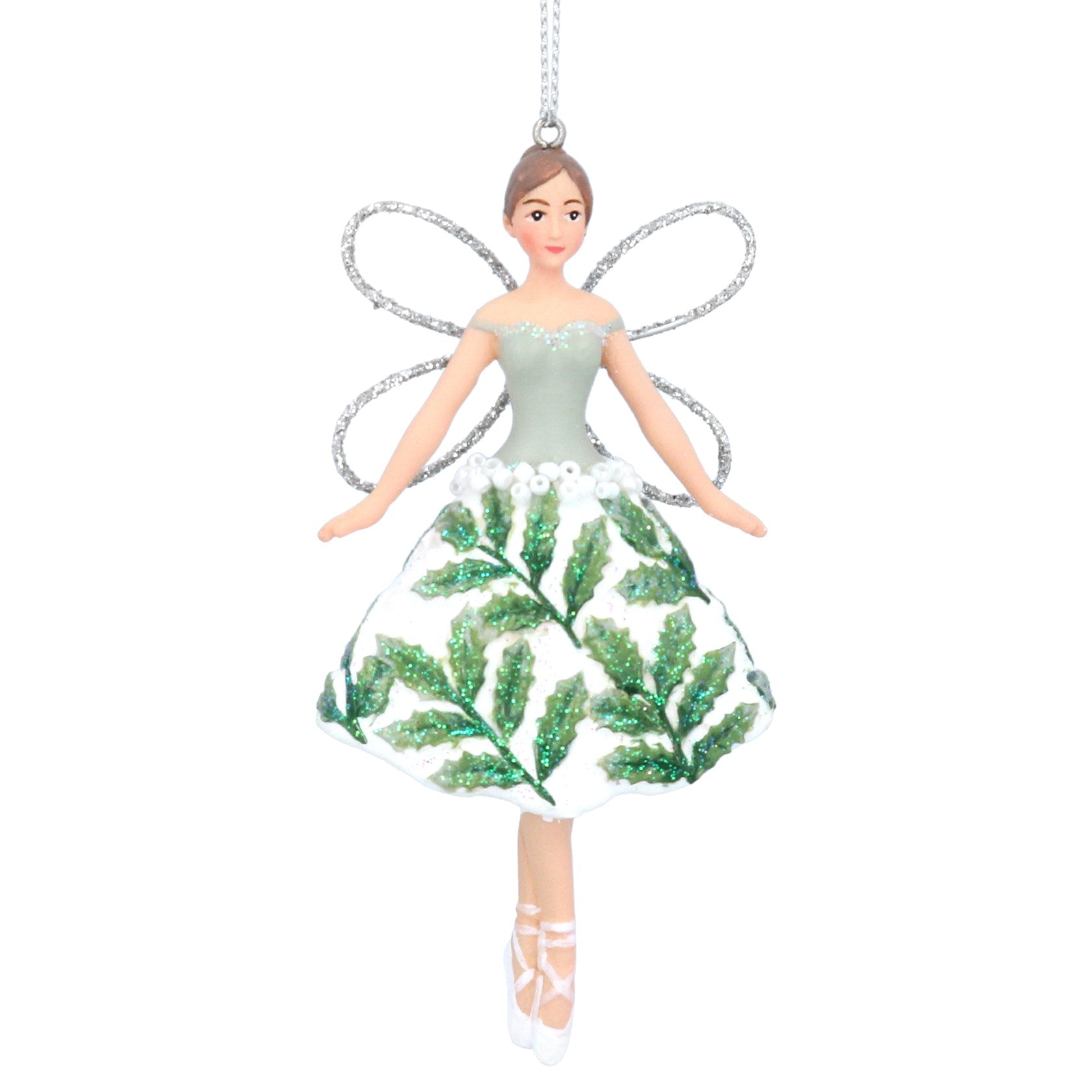 Resin Holly Fairy Decoration