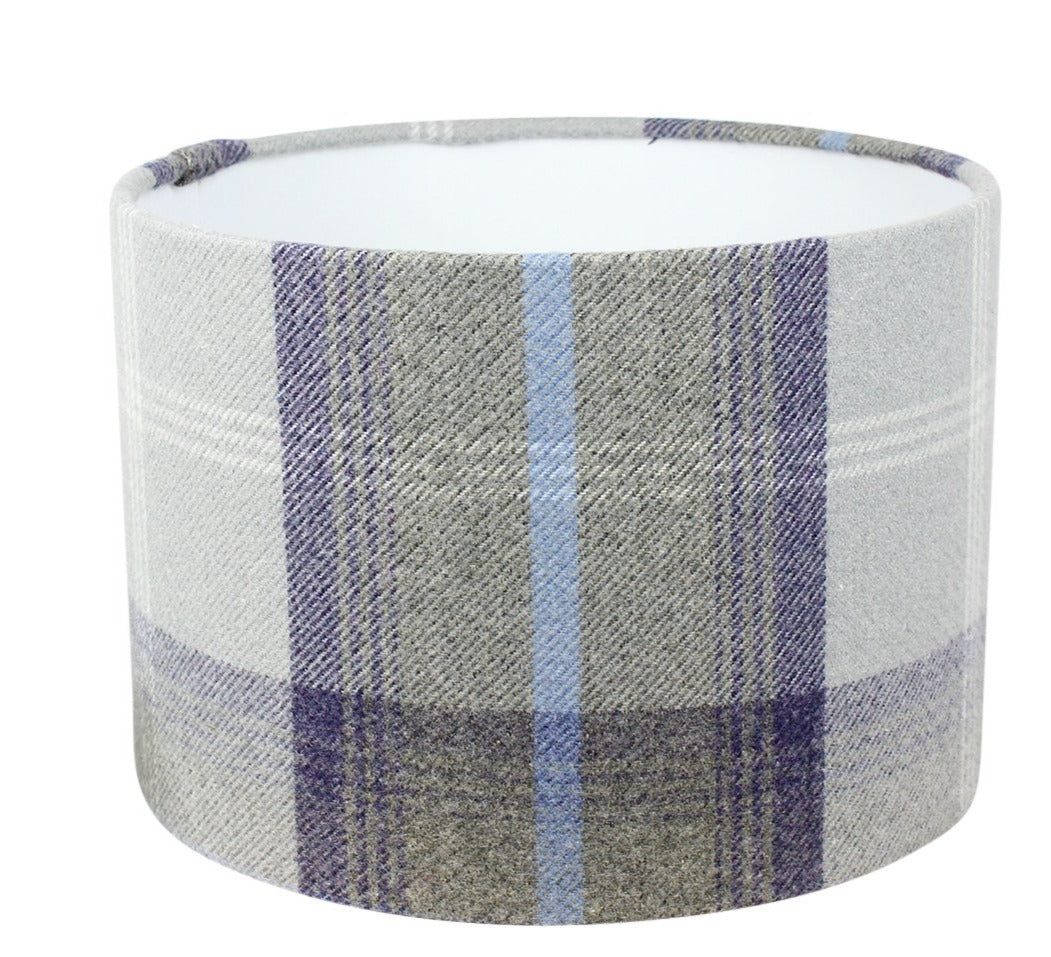 Balmoral Oxford Blue Drum Lampshade