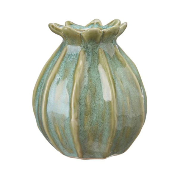 Lillan Green Poppy Seed Vase