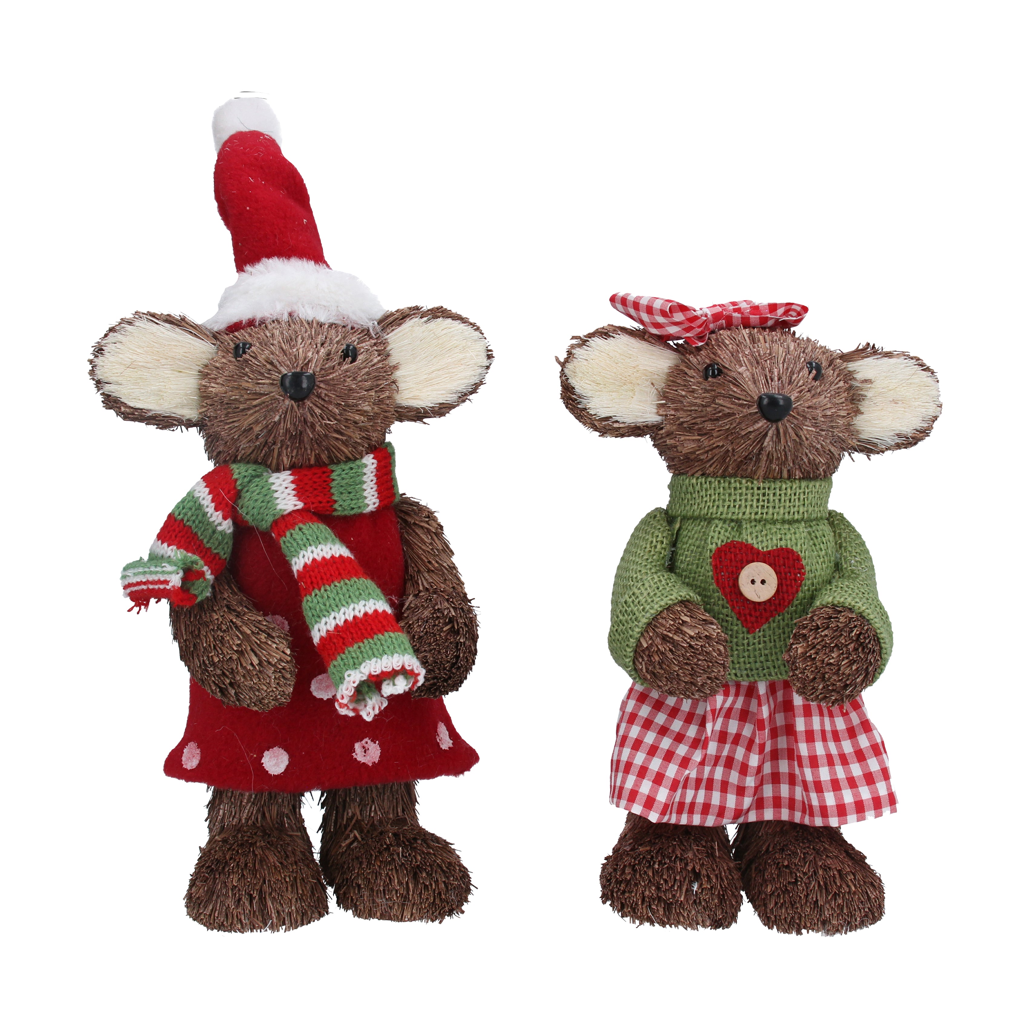Bristle Mr & Mrs Mouse Ornament