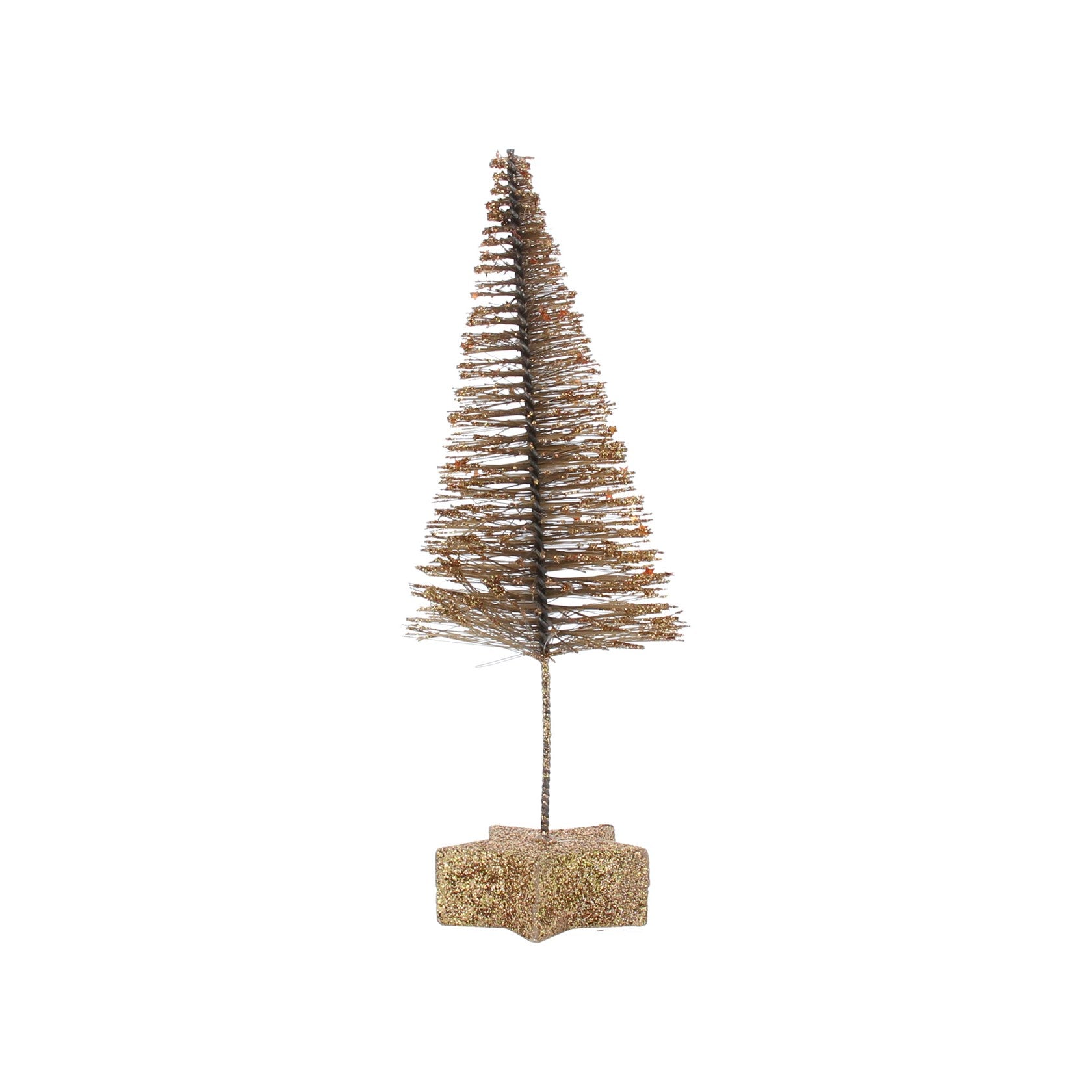 Dark Gold Bristle Tree Ornament