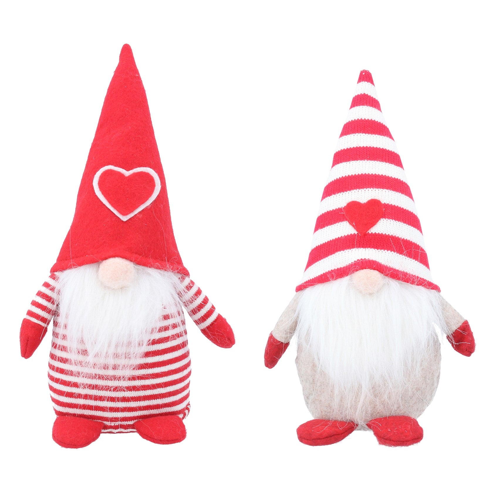 Red & White Stripped Fabric Nordic Santa