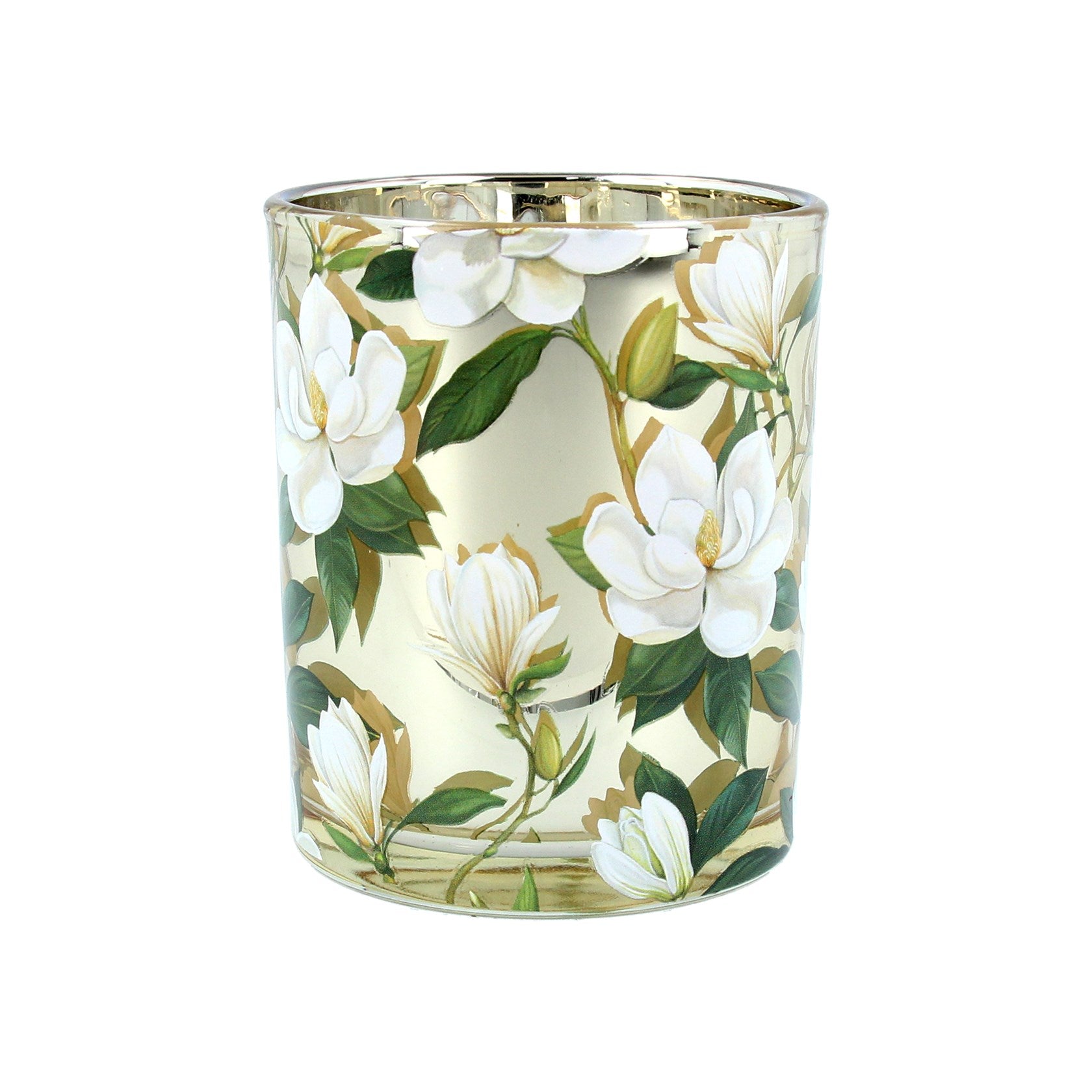 Mini Magnolia Glass Candleholder