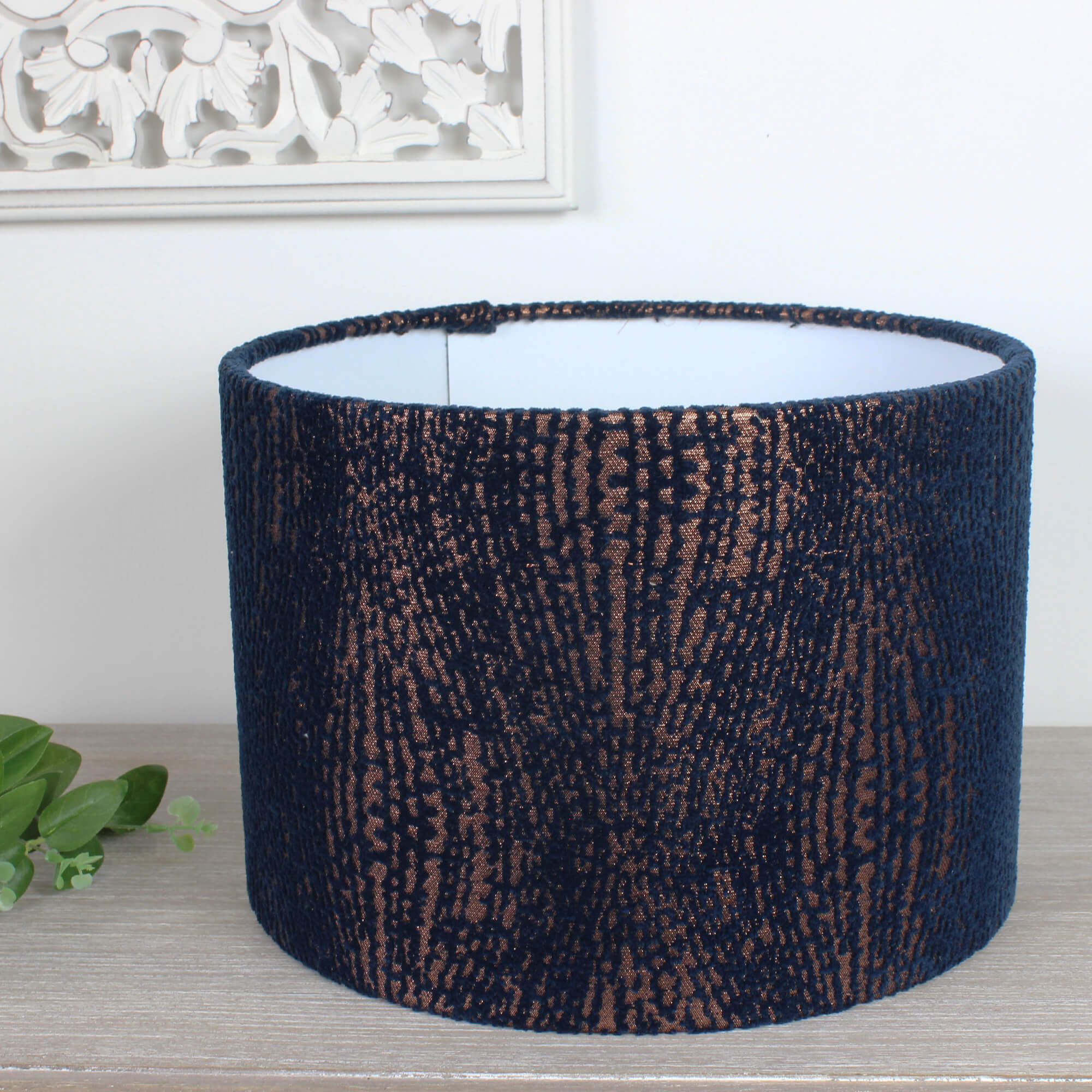Indigo Babylon Drum Lampshade