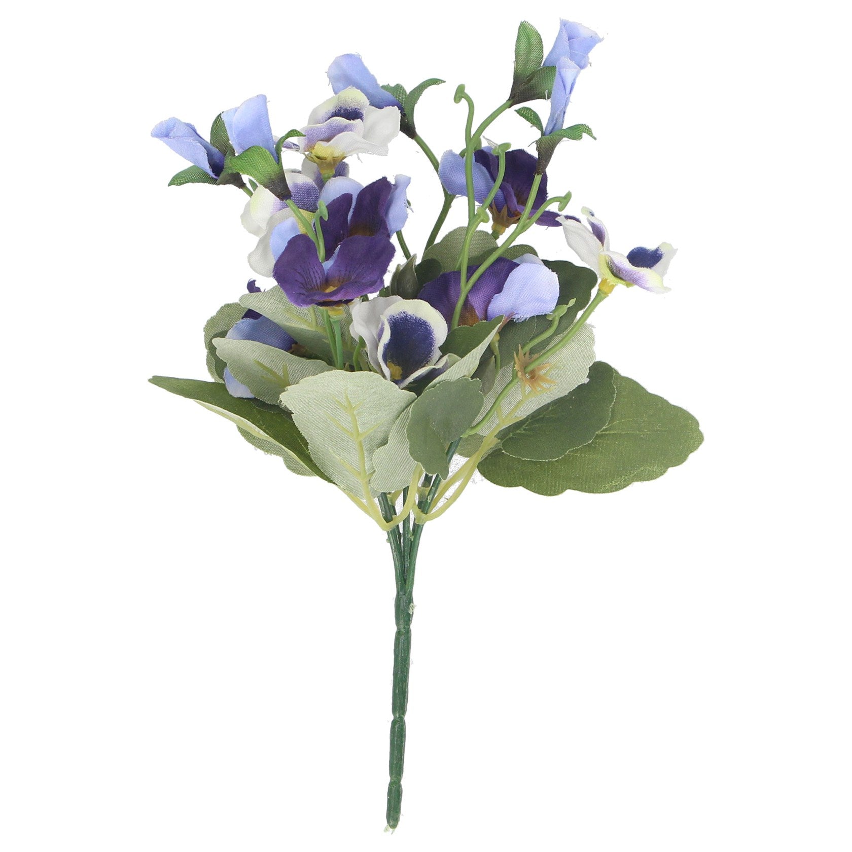 Blue & White Pansy Bunch