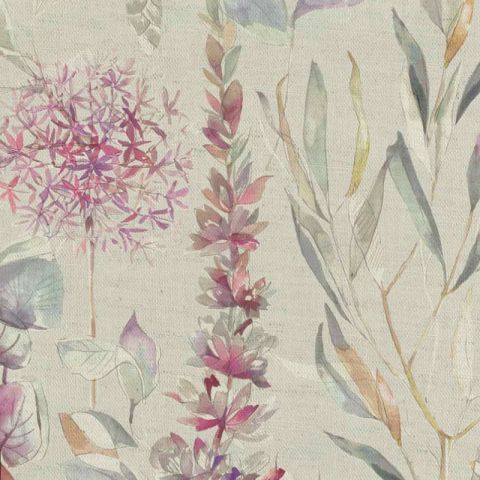 Carneum Raspberry Linen Curtains